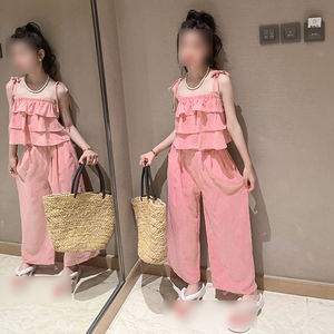 Ensemble d'Été Décontracté Deux Pièces pour Adolescentes – Vêtements Stylisés sans Manches - Product Image 2