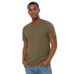 Camiseta Unisex de Estilo Nuevo, 100% Algodón, 200GSM, con Logotipo Personalizado, Talla Grande, Lavado Vintage, para Hombre - Product Image 1