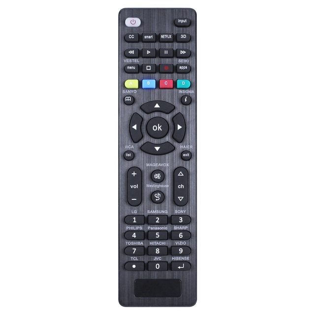 Universal RC-G006 Remote Control Silicon Wireless 4-Button Design Fits Most Brands of Smart TVs