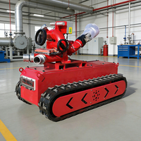 Robot Pemadam Kebakaran Mobile Cerdas dengan Peralatan Khusus, Material Q235, Pengoperasian Mudah, Dapat Disesuaikan untuk Penyelamatan Kebakaran