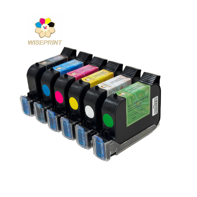 Wiseprint Y218 Model 25.4mm Unlocked Based Fast Dry Multi Fast Dry Solvent Ink Cartridge Handheld Inkjet Compatible