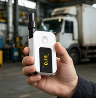 Alat Tes Alkohol Genggam Airsense K1 1Pc Layar LCD Pengukur Alkohol Digital Detektor Alkohol Breathalyzer
