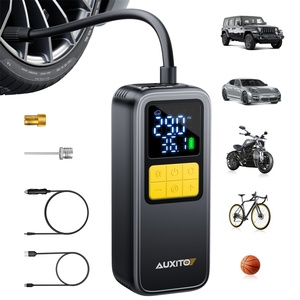 เครื่องสูบลมดิจิตอล AUXITO 12V พร้อมไฟ LED สำหรับรถยนต์ มอเตอร์ไซค์ จักรยาน และลูกบาสเก็ตบอล - Product Image 1