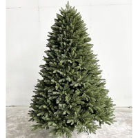 Sapin de Noël artificiel en pin floqué épais 5T PE, sapin de Noël réaliste de qualité supérieure
