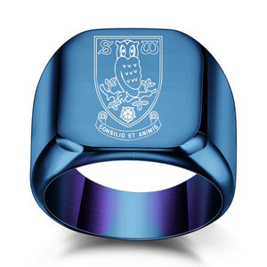 Anillo de Oro con Forma de Escudo y Búho para Hombre, 18MM, Acero Inoxidable, Joyería, Regalo - Product Image 5