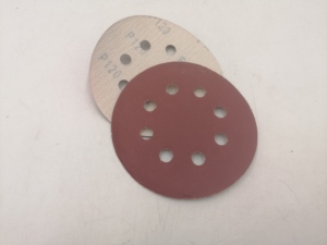 Хит продаж: абразивный диск P120 125 мм из оксида алюминия средней твердости, OEM, для полировки дерева и металла - Product Image 3