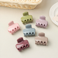 Petite pince à cheveux rose brillante, élégante pince requin crème pour queue de cheval haute, nouvelle collection printemps-été, accessoires pour cheveux femme