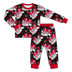 Bc1-9 Nouvelle conception OEM, pyjama d'hiver à manches longues pour garçons, ensemble de 2 pièces pour la Saint-Valentin - Product Image 1