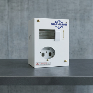1 Socket + 1 DP MCB 20/2 Amp Industrial Distribution Box Metal Enclosure BMCB002 Model Indoor/Outdoor Use Bhammar Brand WIFI - Product Image 4