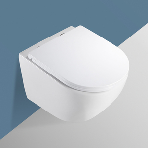 Venta caliente artículos sanitarios WC marca de agua montado en la pared inodoro colgante inodoro cerámica baño pared colgado inodoro para Baño - Product Image 5
