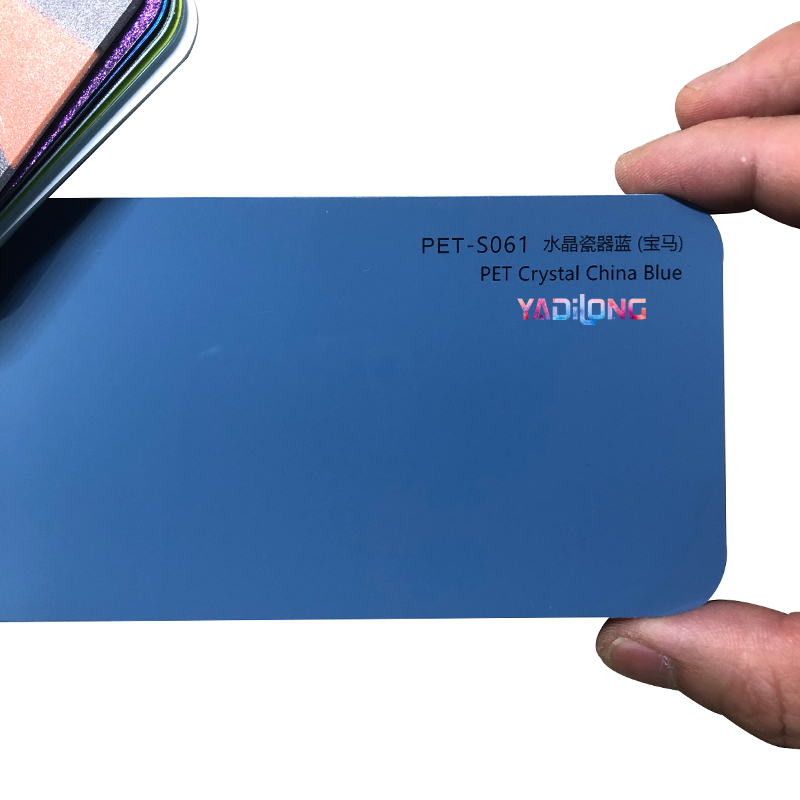 PET Cristal Chine Bleu