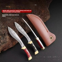 Couteau de survie multifonctionnel de poche à lame intégrée pour l'extérieur, mini couteau à fruits tranchant