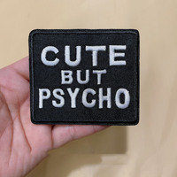 Tendance de la mode Punk Rock bricolage personnalisation broderie exquise PVC fer sur patchs pour vêtements