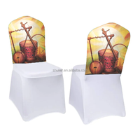 Housse de chaise éthiopienne, style traditionnel éthiopien, couvre-chaise pour banquet, hôtel, fête