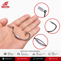 Hameçon Jig Head à Clip de Ressort Red Eyeds, Échantillon Gratuit, 2.5g 5g, pour Pêche en Roche, Vente en Gros