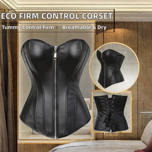 Women <b>Corset</b> Shapewear Zipper Front <b>Lace</b> <b>Up</b> Waist Trainer Breathable Quick Dry Firm Control OEM ODM - Product Image 2