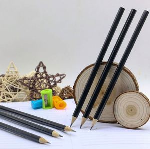 Cadeau promotionnel pour école de commerce, logo personnalisé imprimé, mini crayon en bois en gros, 2Hb - Product Image 6