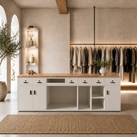 Bureau d'accueil en bois écologique - Design minimaliste moderne pour hôtels, bureaux, appartements