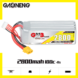 GaoNeng GNB 4S 2800mAh 14.8V 100C XT60 UAV <b>Drone</b> <b>RC</b> LiPo Battery Chargeable Private Mold for Aerobatic Flight QuadCopter - Product Image 2