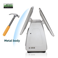 Sistema de Impresora Térmica Táctil de Doble Pantalla ABS de 15 Pulgadas, Caja Registradora para Pequeñas Empresas, Modelo ABS6000, Quad-core, Bluetooth 5.2