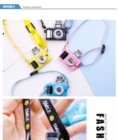 Mini-caméra électrique pour maison de poupée elfe de Noël, accessoires BJD pour modèle de jouet miniature DIY