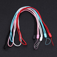 Lanières de poignet de téléphone portable courtes colorées main poignet léger cordon de sangle pour clés USB porte-clés couleurs assorties
