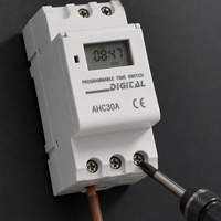 Sakelar Timer Lampu Jalan 30A DIN Rail Digital Terprogram Mingguan 220V Pengontrol Otomatis Nyala Mati CE Pabrik Berpengalaman 17 Tahun