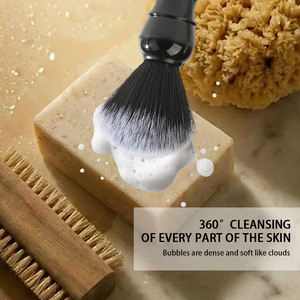 Pennello da <span class=keywords><strong>Barba</strong></span> Personalizzato con LOGO, Setole Sintetiche di Qualità, per Schiuma da <span class=keywords><strong>Barba</strong></span>, Crema da <span class=keywords><strong>Rasatura</strong></span>, Pennello per Peli del Viso, Baffi e <span class=keywords><strong>Barba</strong></span>, Pennello da <span class=keywords><strong>Rasatura</strong></span> Umida per <span class=keywords><strong>Uomo</strong></span> - Product Image 6