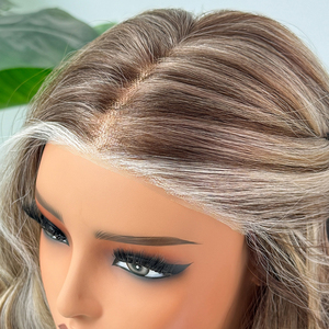 <span class=keywords><strong>Perruque</strong></span> frontale synthétique premium 7x7 en gros, 100% résistante à la chaleur, base mono juive, sans colle, monofilament, dentelle transparente pour femmes - Product Image 2