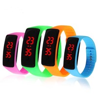 Jam Tangan Anak untuk Anak Laki-laki Perempuan, Jam Digital LED, Elektronik, Fashion, Olahraga, Gelang Silikon, Jam Tangan Pintar
