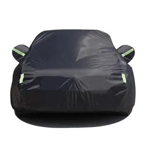 Universal Car Covers rainproof Snow Resistant cover waterproof sun protection car cover black