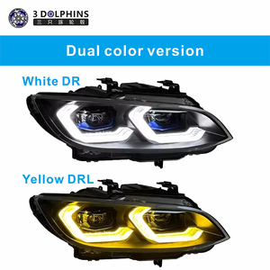 Phares de voiture 30 2007-10 Série 3 E92 E93 M3 Modifiés 12V Nouvel ensemble de phares <span class=keywords><strong>LED</strong></span> 6000K Version bicolore ABS 50000 heures - Product Image 2