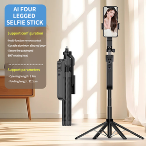 ไม้เซลฟี่อัจฉริยะ C12 พร้อมขาตั้งกล้อง รีโมทไร้สาย หมุนได้ 360 องศา °   ขาตั้งกล้องแบบยืดหดได้สำหรับ Vlog ความยาว 1.8 เมตร - Product Image 3