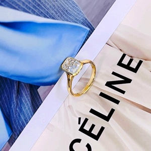 แหวนหมั้นเพชรแล็บโกรว์ทรงกลมเจียระไนบริลเลียนท์ ขอบแบบ Bezel Promise ทอง 9K-22K น้ำหนัก 1 กะรัต เพชรเม็ดเดี่ยว รับรองโดย IGI - Product Image 1