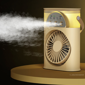 Bán buôn tùy chỉnh thiết kế 7 màu sắc dẫn ánh sáng, 3 tốc độ gió và 2 phun chế độ cá nhân Air Cooler Fan đối với du lịch phòng ngủ - Product Image 1