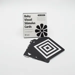 Newborn Black And White Visual Flash Cards 0-12 Months High Contrast Color Stimulation Cultivation Advanced Baby Sensory Cards
