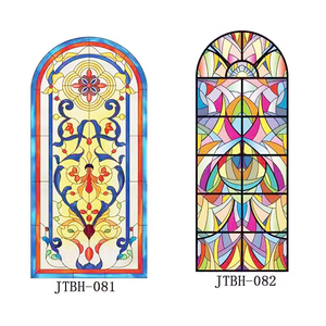 نظارات بناء مزخرفة بنمط مضلع 4 + 5 من الزجاج الملون للطباعة 8 م - Product Image 6