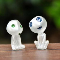 Micro Figurines de décoration de paysage elfes arbre poupée jouets lumineux Alien