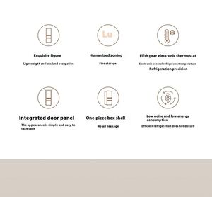 Refrigerador de Tres Puertas CN Mijia 215L, Color Plateado Platino, 50.5cm de Ancho, 3ra Eficiencia Energética, Enfriamiento Directo, Bajo Nivel de Ruido - Product Image 2