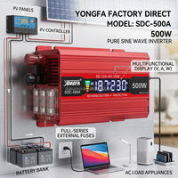 Convertisseur de courant automobile à onde sinusoïdale modifiée 500W-1200W-2000W DC12V 24V vers 220V