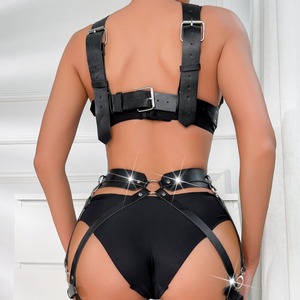 Jouets sexuels pour adultes, vêtements en cuir SM, chemise <span class=keywords><strong>de</strong></span> force, femmes portant des sous-vêtements string, accessoires <span class=keywords><strong>de</strong></span> jeu <span class=keywords><strong>de</strong></span> rôle coquins - Product Image 6
