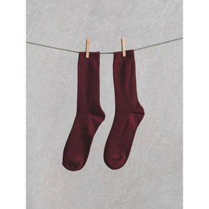 Monfoot, calcetines de cuello largo Golgi para hombre, uso diario Formal, Etiqueta Privada, calcetines bordados, vino, blanco, azul, Spandex, parte inferior de poliamida - Product Image 1