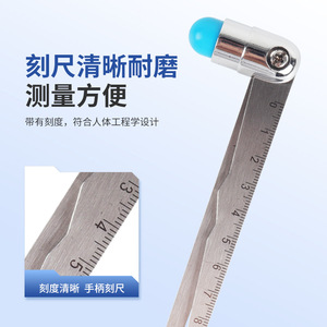 ค้อนเคาะสแตนเลสแบบมีสเกลวัด สำหรับตรวจระบบประสาททางการแพทย์ - Product Image 1