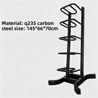 Support mural commercial robuste et stable en acier pour croissants de gym, balles de médecine et balles de Wall Ball, pour entraînement physique à domicile, vente en gros