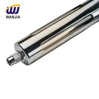 WANJIA Pistola Inyectora de Vacunas de Latón Ajustable de 50 ml para Ganado, Cerdos, Ovejas, Vacas, Jeringa Dosificadora Veterinaria Semiautomática