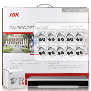 Caméra réseau fixe Hik 4 MP AcuSense, tour de surveillance, kit NVR 16 canaux DS-<span class=keywords><strong>7616NI</strong></span>-<span class=keywords><strong>K2</strong></span>/<span class=keywords><strong>16P</strong></span> 1U 16 PoE 4K - Product Image 2