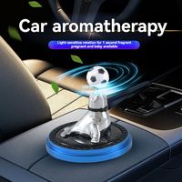Diffuseur d'aromathérapie solaire HUIJIE à double anneau rotatif interstellaire pour voiture, désodorisant d'huiles essentielles, usine OEM