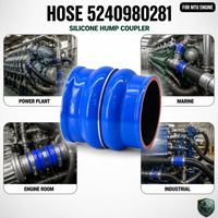Tuyau de raccordement en silicone renforcé 5240980281 pour moteur MTU, tuyau de turbocompresseur, air de suralimentation, marine