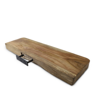 Étagère flottante rectangulaire Gubuk Bali minimaliste moderne en teck recyclé écologique 40 cm pour salon et mobilier de maison gonflable