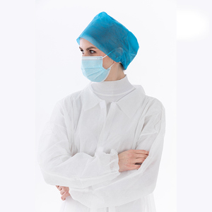 仙芝博一次性医院工作帽扎背蓝色医生牙帽无乳胶一次性护士帽 - Product Image 2